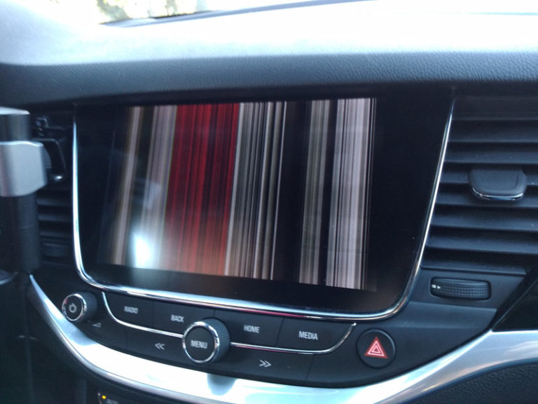 opel astra k display defekt