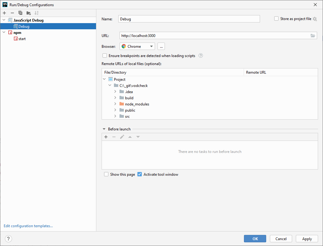 webstorm node debugger